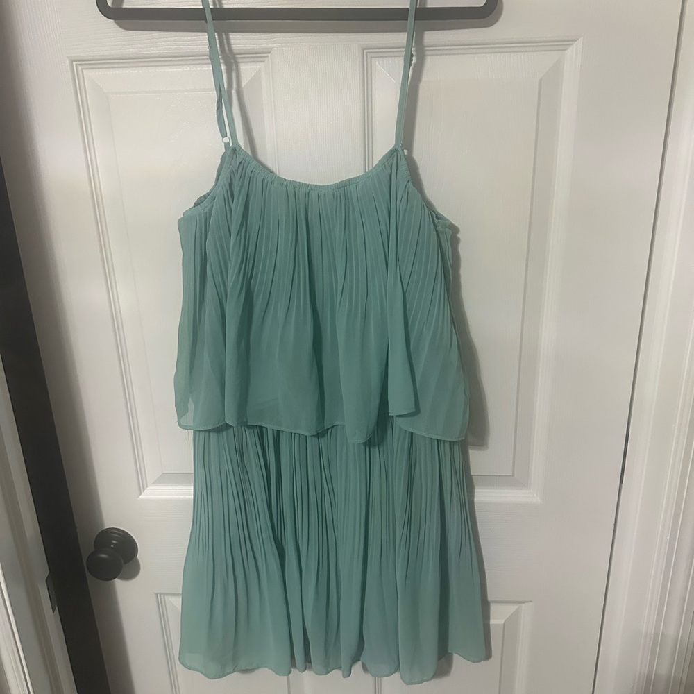 Lira Aqua Pleated Romper